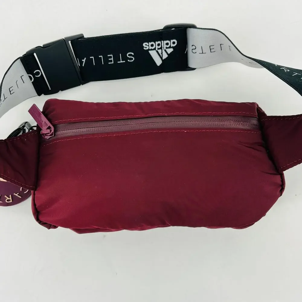 Adidas Stella McCartney Red Floral Gym Sack Backpack Waist Bag Packable